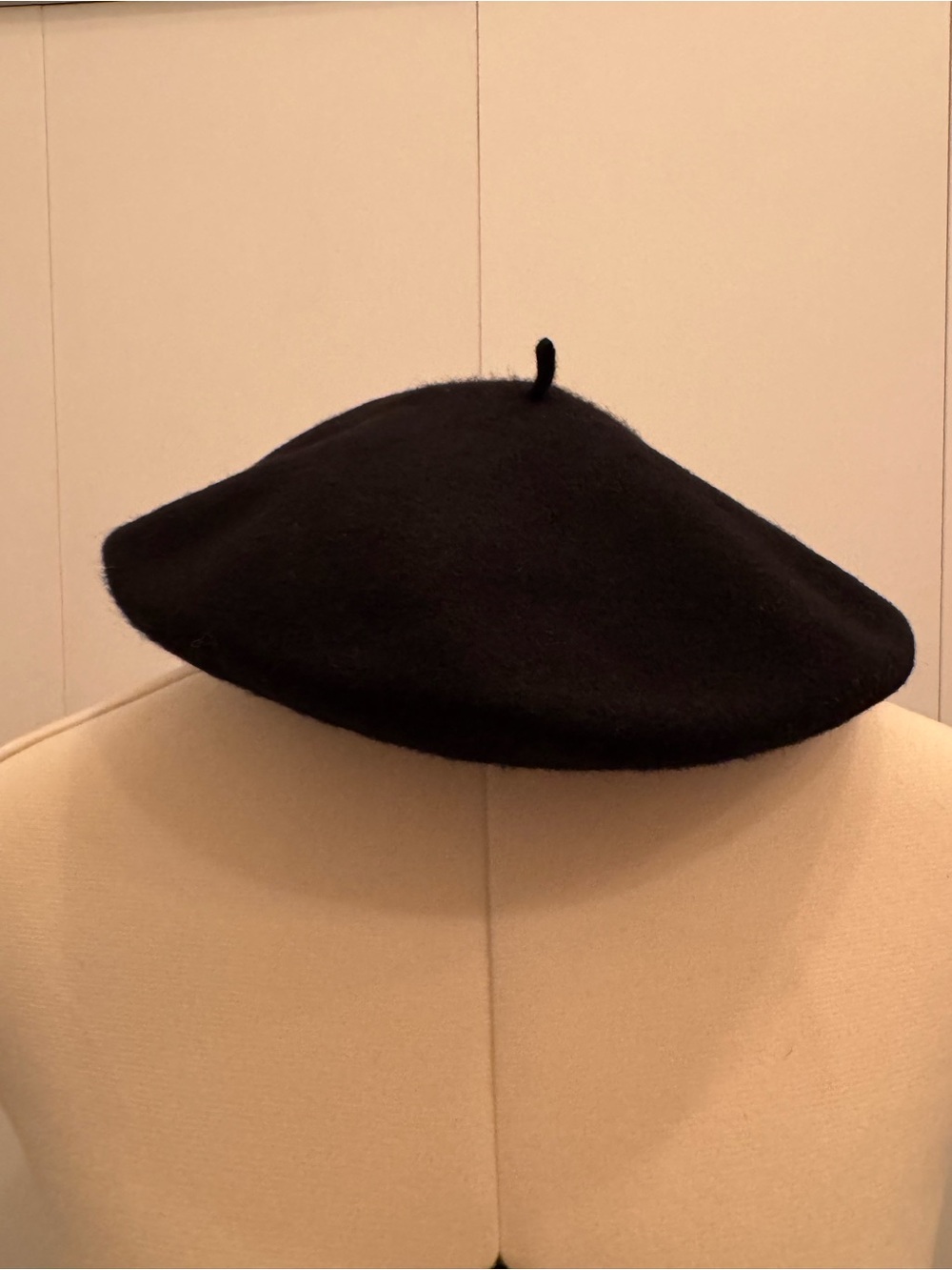 Alxiliary Classic Wool Beret (Black)
